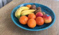 Grote fruitschaal van keramiek